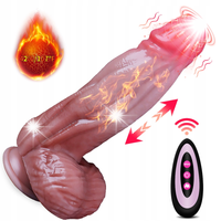6CM większe realistyczne Dildos G Spot 3 Thrusting 10 tryb wibracji i ogrze