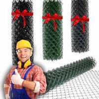 SIATKA OGRODZENIOWA OGRODZENIE fi 3,1mm - 1m - 10m ANTRACYT ZIELONA CZARNA