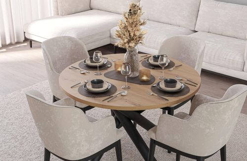 Okrągły Stół Norway Loft 110cm Dąb Artisan na Arena.pl