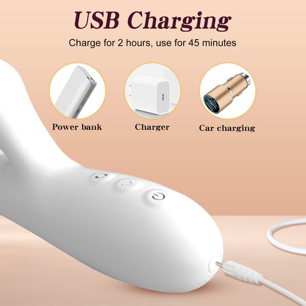 Silicone Vibrator - 3 Rotating Functions And 7 Licking Functions zdjęcie 9