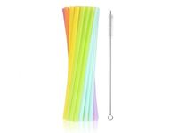 Słomki (rurki) wielokrotnego użytku, mix, 17 szt. + szczoteczka