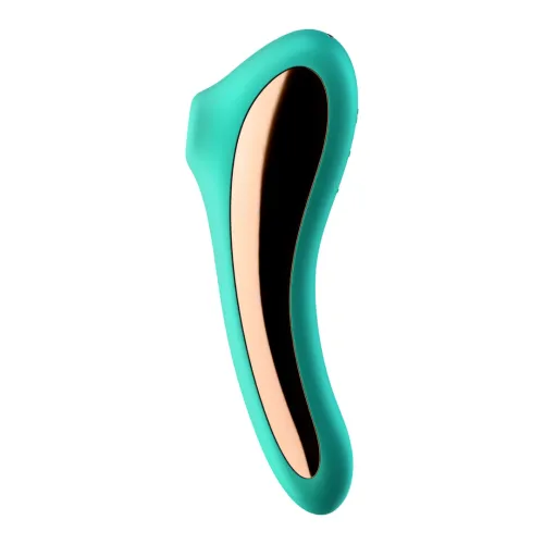 satisfyer dual kiss green - dwustronny model z technologią air pulse na Arena.pl