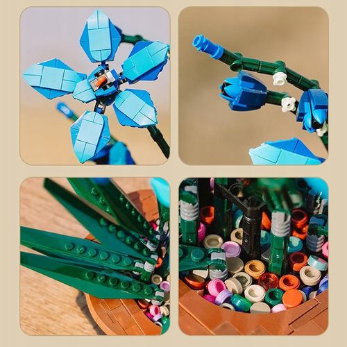 KLOCKI KONSTRUKCYJNE ORCHIDEA BUKIET KWIATÓW DO UŁOŻENIA 1097 ELEMENTÓW na Arena.pl