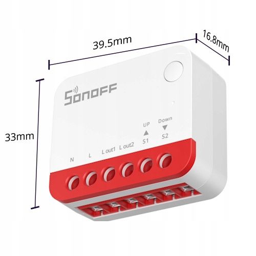 Sonoff MINI-ZBRBS Dopuszkowy Sterownik Rolet Zasłon ZigBee Zigbee2MQTT na Arena.pl