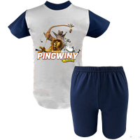 Krótka Piżama dziecięca - Pingwiny z Madagaskaru