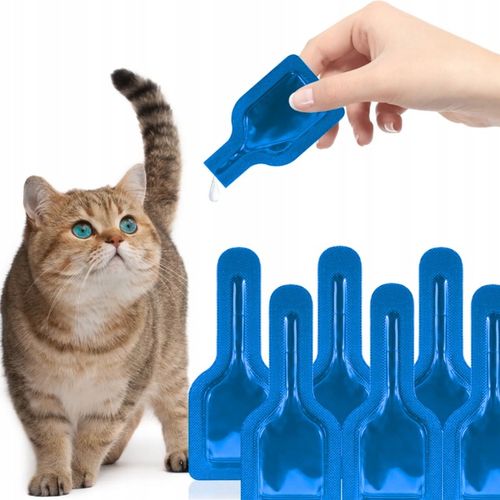 PREPARAT NA PCHŁY I KLESZCZE DLA KOTA NA PÓŁ ROKU KROPLE 6 SZT DIMETHICON na Arena.pl