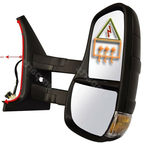 Lusterko Prawe Długie ramię Elektryczne 10 pin + antena Iveco Daily 35C 40C 45C 50C 55C 65C 72C 2006-2013 Kontener Chłodnia Plandeka Skrzyniowy Laweta Lustro długie ramiona drzwi pasażera 3800425 3801927 3801929 504150550 - 3080524E na Arena.pl