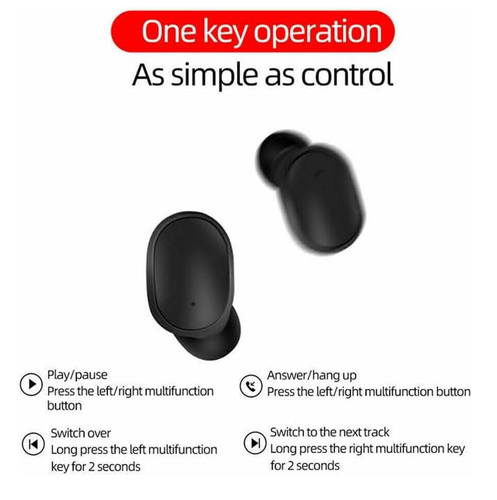 Słuchawki bluetooth E6s czarny na Arena.pl