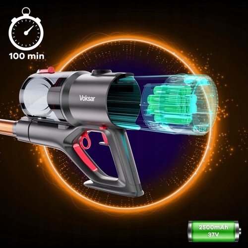 Odkurzacz Bezprzewodowy Pionowy Ręczny VOKSAR V11 5w1 LED 600W MOCNY na Arena.pl