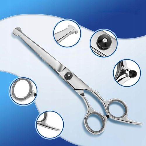 Profesjonalny Zestaw do strzyżenia nożyczki dla psów kotów Etui grzebień na Arena.pl