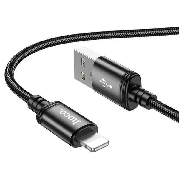 Kabel USB A do Lightning Hoco 2,4A 1 m X89 czarny zdjęcie 1