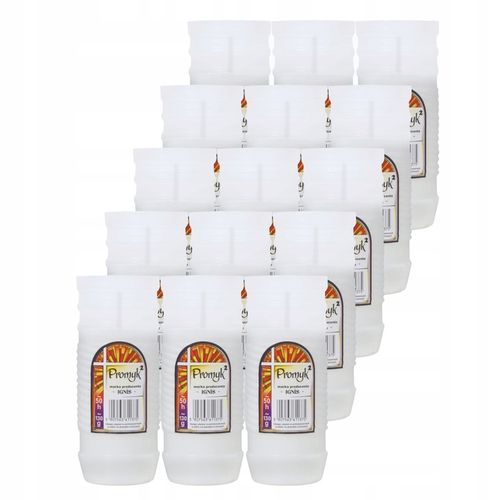Wkład parafinowy do zniczy PROMYK 2 (15 szt.) 50 h na Arena.pl