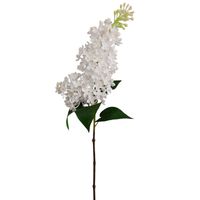 BEZ SZTUCZNY KWIAT BZU BIAŁY SZTUCZNE KWIATY SILIKONOWE GAŁĄZKA 70 cm