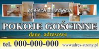 gotowy BANER agroturystyka pokoje gościnne 200x100