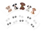 Papilotki do muffinek babeczek Pieski, 6 szt.