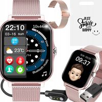 2 x SMARTWATCH ZEGAREK POLSKIE MENU ROZMOWY SPORT SMART WATCH YOUNG DAMSKI