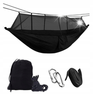 HAMAK MOSKITIERA WOJSKOWY TURYSTYCZNY NA CAMPING BIWAK SURVIVAL CZARNY