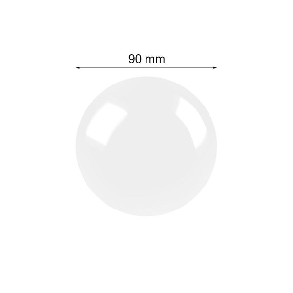 Kula dekoracyjna ceramiczna biała 9 cm zdjęcie 2