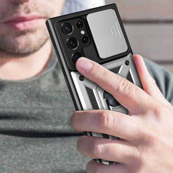 Spacecase Camring Galaxy S22 Ultra Silver zdjęcie 4