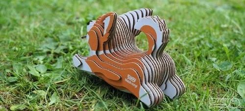 Pies Corgi - Eko Układanka 3D - Eugy zdjęcie 3