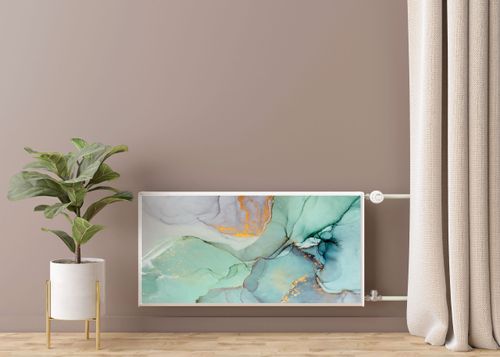 Mata MAGNETYCZNA Grzejnika Marmur Pastele Abstrakcja 100cm x 60cm na Arena.pl