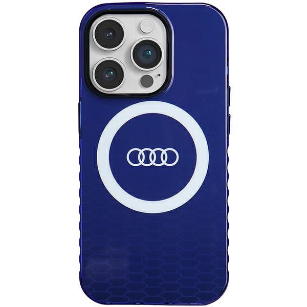 Etui Audi do iPhone 14 Pro, Niebieski, MagSafe zdjęcie 1