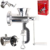 RĘCZNA MASZYNKA DO MIELENIA mięsa aluminium blat