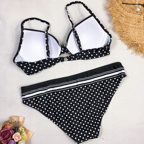 STRÓJ KĄPIELOWY DWUCZĘŚCIOWY KOSTIUM DAMSKI BIKINI USZTYWNIANY PUSH UP L 40 na Arena.pl