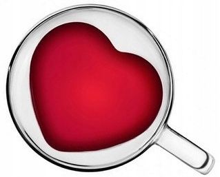 SZKLANKI FILIŻANKI TERMICZNE KUBKI DO HERBATY KAWY GRZAŃCA SERCA 250 ml na Arena.pl