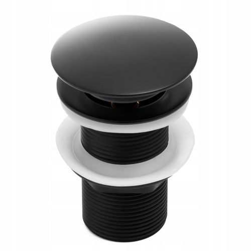 Korek umywalkowy automatyczny bez przelewu klik klak czarny YOKA HOME na Arena.pl