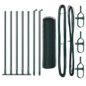 Ogrodzenie z słupkami Zielony 0.6 x 10 m Stal pokryta PCV