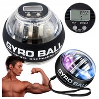 Powerball Kula Żyroskopowa Licznik LED do ćwiczeń nadgarstka Ściskacz RGB