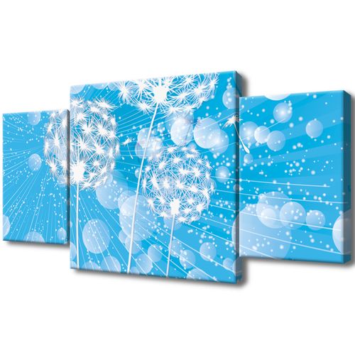 Obraz 80X40 Dmuchawce Abstrakcja Błękitne Tle na Arena.pl