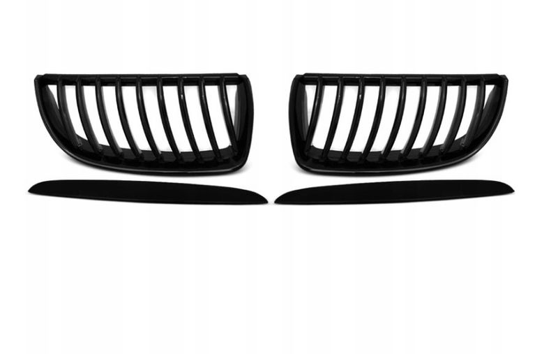 GRILL NERKI BMW E90/E91 05-08 BLACK POŁYSK zdjęcie 2