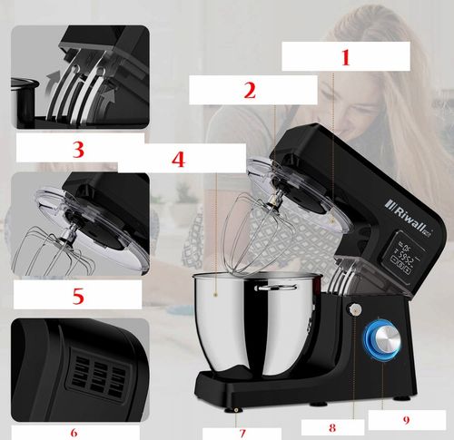 ROBOT KUCHENNY PLANETARNY MIKSER 2700W MISA 6,5L DO CIASTA ZBIERAK LCD na Arena.pl