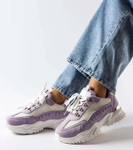Biało-fioletowe sneakersy Mindy 38 na Arena.pl