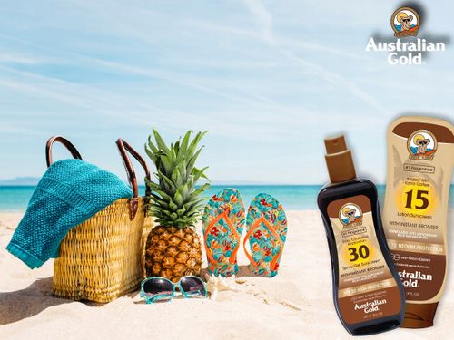 AUSTRALIAN GOLD SPRAY ŻEL + BRONZER SPF 30 NOWOŚĆ na Arena.pl