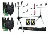 ROD POD +4 SYGNALIZATORY ZESTAW STOJAK WEDKARSKI Zestaw karpiowy