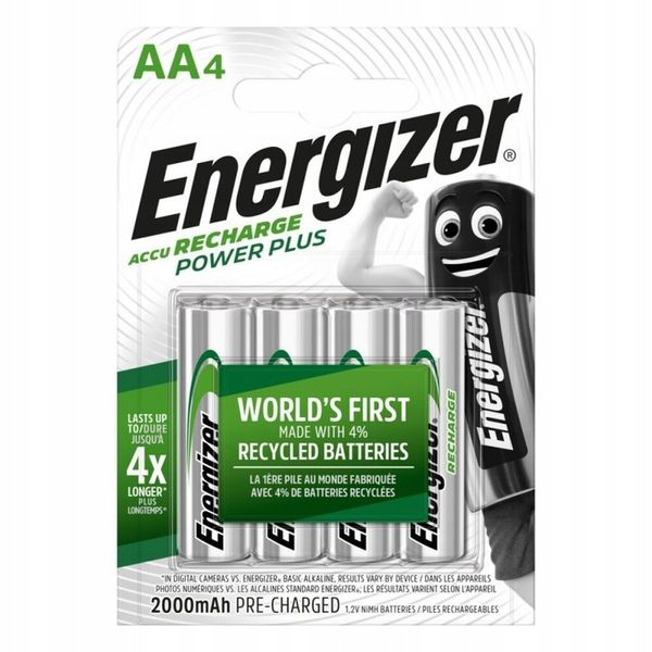 4x akumulator Energizer 2000 mAh AA HR6 POWER PLUS zdjęcie 1