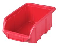 Pojemnik Ecobox mały 35 szt. + etykiety, Czerwony