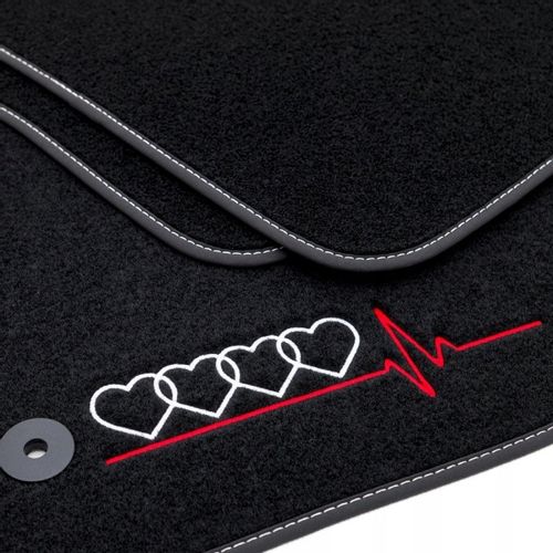 Dywaniki welurowe LOGO AUDI A4 B6 B7 2001-2007 na Arena.pl