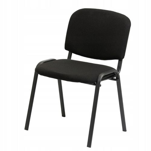 KRZESŁO KONFERENCYJNE BIUROWE ISO BLACK GRUBY PROFIL TAPICEROWANE Z na Arena.pl