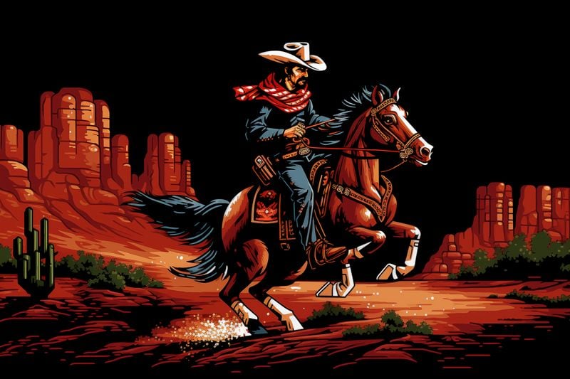 Plakat 60x40cm Galop przez Prerię zdjęcie 1