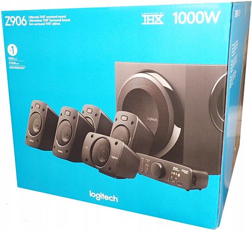 Kino Domowe Kolumny Głośniki 5.1 Logitech Z906 do Konsoli Xbox PS3 PS4 PS5 na Arena.pl