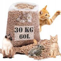 ŻWIREK DREWNIANY GRYZONI KOTA 30kg ŚCIÓŁKA PELLET