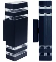 Lampa elewacyjna zewnętrzna kinkiet ogrodowy 2xGU10 aluminium IP54