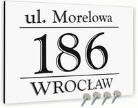 Tabliczka adresowa Dibond Tablica numer posesji Biała 30x20 Różne wzory