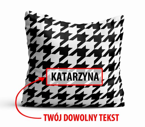 Poduszka Dekoracyjna GEOMETRYCZNA  z Twoim napisem G01 na Arena.pl