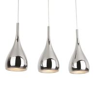 LAMPA wisząca VIGO III P0228 Maxlight metalowa OPRAWA zwis LISTWA sufitowa krople łezki chrom