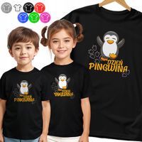 KOSZULKA DZIECIĘCA - PINGWIN NA DZIEŃ PINGWINA DNI SZKOLNE - 98 XXS